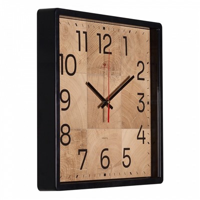 Часы настенные интерьерные «Фактура», бесшумные, плавный ход, 30×30 см