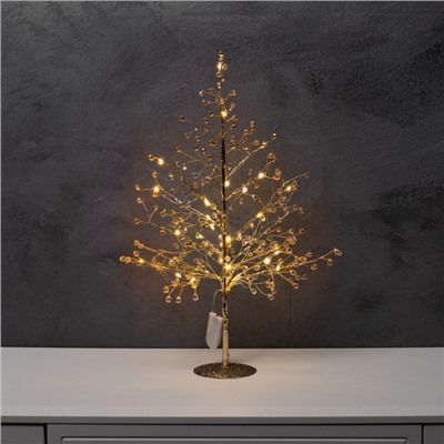 Фигура светодиодная «Бусины» 48×30x3 см, 20 LED, батарейки CR2032×2 (в комплекте), свечение тёплое белое