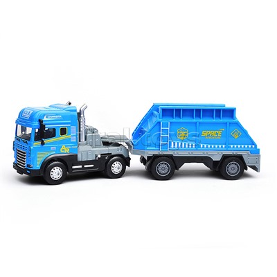 Машина "Трейлер перевозчик" (свет, звук) в коробке