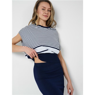 Комплект трикотажный для женщин: джемпер, юбка