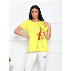 Футболка "Ледис" (Желтый)
