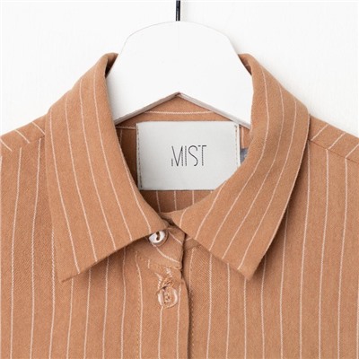 Костюм женский (рубашка, брюки) MIST, размер 40-42, цвет охра