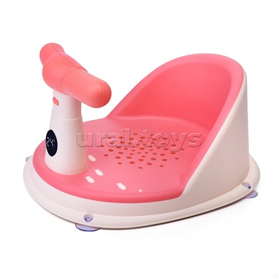 Детский стульчик - сиденье с термометром (розовый)