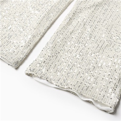Брюки из пайеток KAFTAN, размер 30 (98-104 см), серебряные