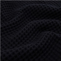 Полотенце вафельное SL HOME: Basic «Дарк Маре» 90×150 см, хлопок 100%, чёрное