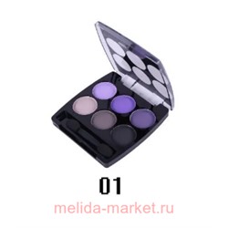 Farres cosmetic Тени 6 цветов 1012 тон 01 матовые(срок истек)
