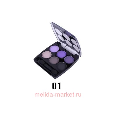 Farres cosmetic Тени 6 цветов 1012 тон 01 матовые(срок истек)