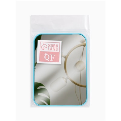 Зеркало настольное, прямоугольное, 11.5×15.5×1.2 см, МИКС