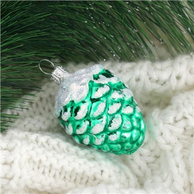 Ёлочная игрушка «Шишка кедровая»-2, h=5.2 см, МИКС