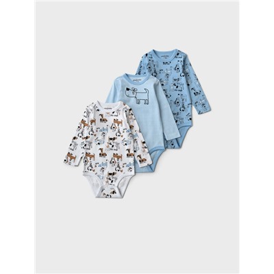 Боди детское трикотажное для мальчиков, 3 шт в комплекте
