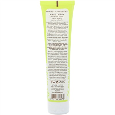 Pacifica, Kale Detox Deep Cleansing Face Wash, 5 fl oz (147 ml)