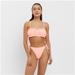 Купальник женский с топом бандо MINAKU цвет персиковый, размер 42