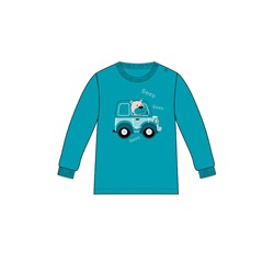 Джемпер детский трикотажный для мальчиков (футболка с длинными рукавами)