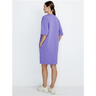 Omsa Платье OmD 3741С Платье-туника женское OVERSIZE кор/рук, CO+EL