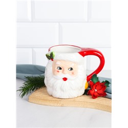 Кружка 450 мл Дед мороз / 208007-8 /уп 48/ новогодняя/подарочная упаковка