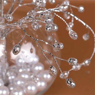 Ветка декоративная стеклярус 50 см / SA20227/2 /уп 50/200/ 712713