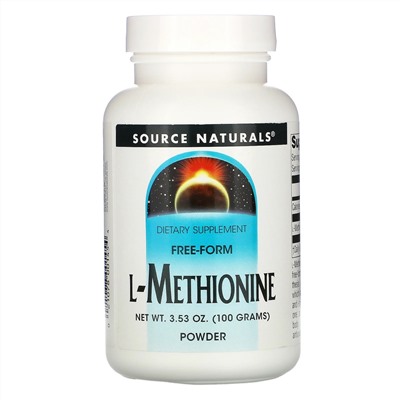 Source Naturals, L-Метионин 3.53 унции (100 г)