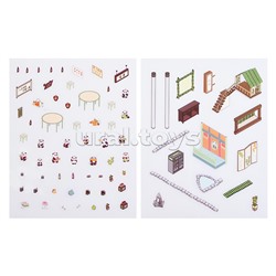 Набор наклеек "Домик панды"