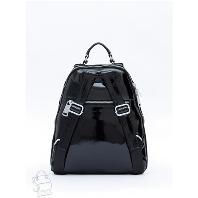 Рюкзак женский кожаный 19001-8 black Polina&Eiterou  в Новосибирске