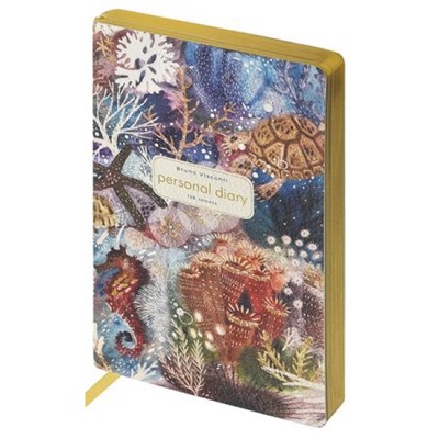 Ежедневник недатированный А5 256 стр. ЛАЙТ "Фантазия. Кораллы" 3-743/07 Bruno Visconti