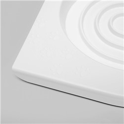 Туалет для приучения кошек к унитазу 39.2×38.7×3 см, белый