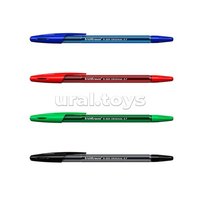 Ручка шариковая R-301 Original Stick 0.7, цвет чернил синий, черный, красный, зеленый