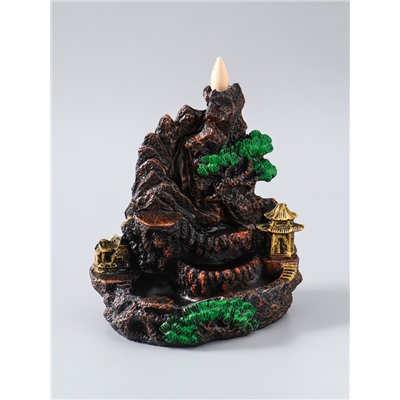 УЦЕНКА Подставка для благовоний "Храм в горах" 18,5х18 см