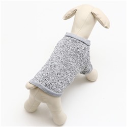 Свитер меланжевый, размер XS (ДС 14, ОШ 23, ОГ 22 см), серый