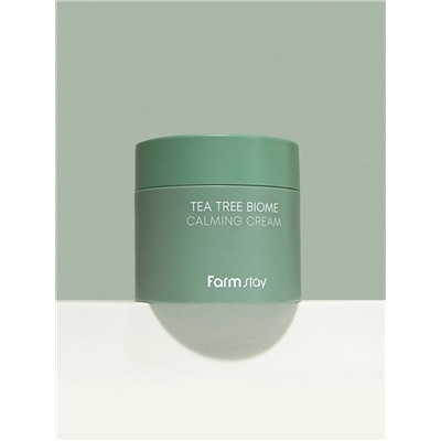 FARMSTAY - КРЕМ ДЛЯ ЛИЦА УСПОКАИВАЮЩИЙ С ЭКСТРАКТОМ ЗЕЛЕНОГО ЧАЯ TEA TREE BIOME CALMING CREAM, 80 ML