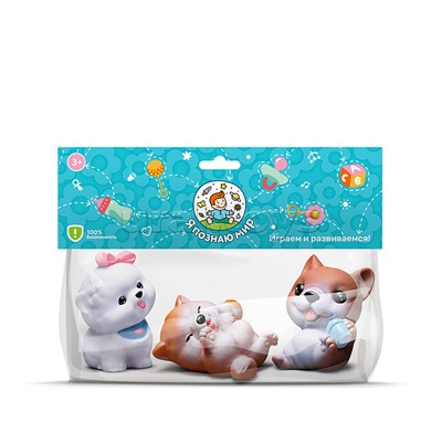Набор игрушек для купания "Милые животные" в пакете