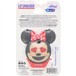 Lip Smacker, Disney Emoji, Minnie, бальзам для губ, клубничный, 7,4 г (0,26 унции)