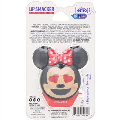 Lip Smacker, Disney Emoji, Minnie, бальзам для губ, клубничный, 7,4 г (0,26 унции)
