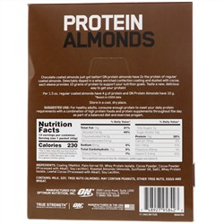 Optimum Nutrition, Белки из миндальных орехов, трюфель из темного шоколада, 12 пакетиков по 1,5 унции (43 г).