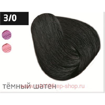 OLLIN PERFORMANCE  3/0 темный шатен 60мл Перманентная крем-краска для волос