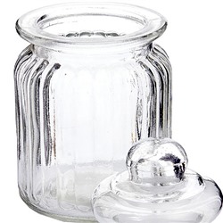 28085 Банка для сыпучих 250мл стекло LR (х48)