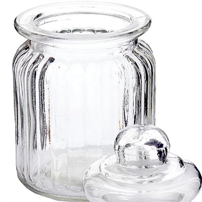 28085 Банка для сыпучих 250мл стекло LR (х48)