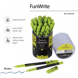 Ручка шариковая 0.5 мм "FunWrite. Взгляд зверя. Черный кот" синяя 20-0212/38 Bruno Visconti