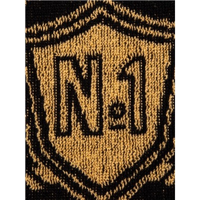 Полотенце махровое Этель 100% MAN, 50×90 см, 420 г/м², чёрно-золотое