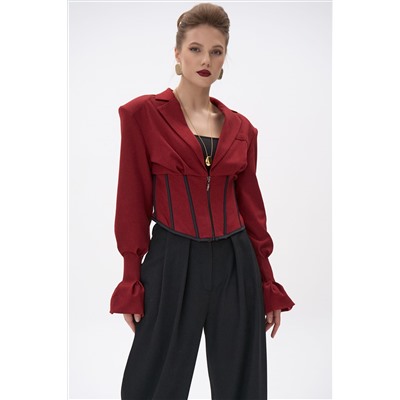 Пиджак – корсет Джуди (бордовый)