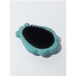 Расчёска массажная «Ракушка», 11×8.5 см, голубая