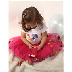 Юбка-пачка с помпонами UB12