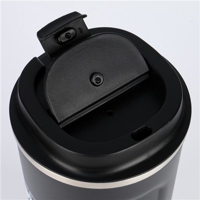 Термокружка Мастер К Original Coffee, 500 мл, сохраняет тепло 10 ч, нержавеющая сталь, чёрная