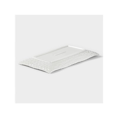 Блюдо сервировочное «Воздушность», 25.5×14 см, керамика, цвет белый