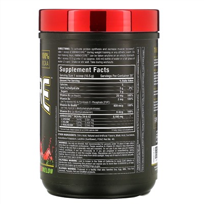 ALLMAX Nutrition, AMINOCORE BCAA, Watermelon, 0.69 lbs (315 g)