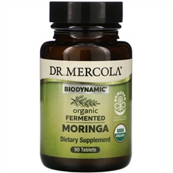 Dr. Mercola, Biodynamic, органическая ферментированная моринга, 90 таблеток
