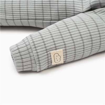 Комбинезон Крошка Я, BASIC LINE, рост 68-74 см, полоска серая