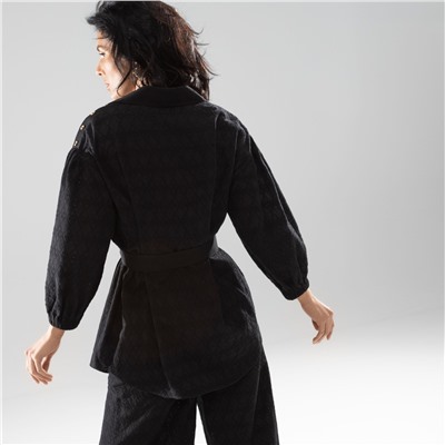 Рубашка, Пик элегантности (super black, с поясом)