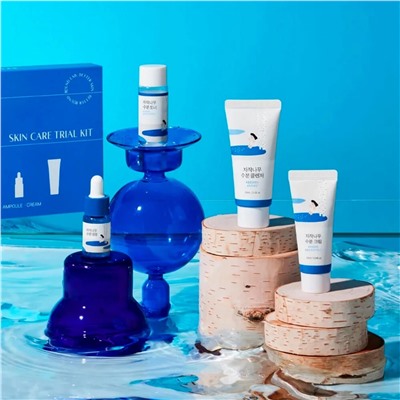 ROUND LAB Набор средств для лица с берёзовым соком: гель, тонер, сыворотка, крем / Birch Juice Trial Kit, 30 мл, 20 мл x 2, 10 мл 25808