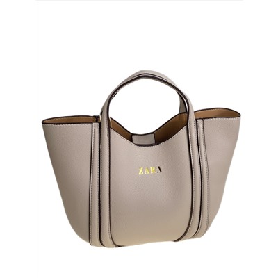 Женская сумка из искусственной кожи, цвет молочный