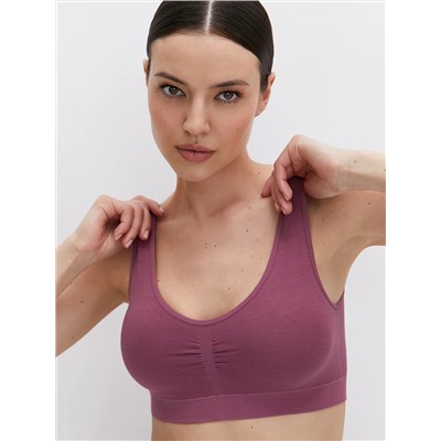 Omsa Топ OmD 1121S Cotton Майка "Toп" женская (кроп-топ на широких бретелях с вкладышами), CO